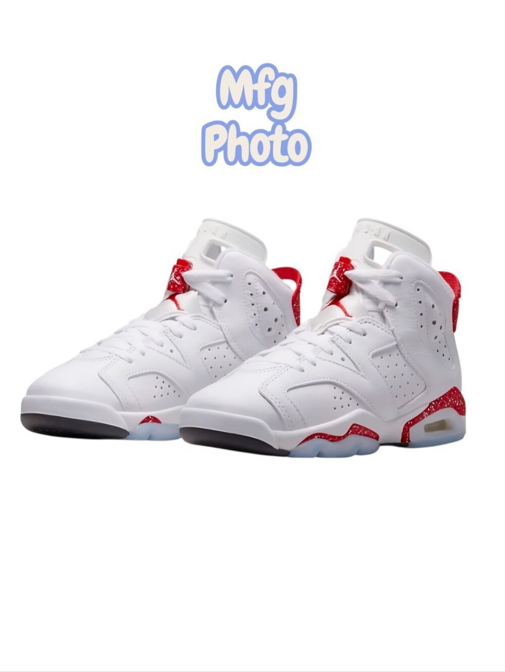 Nike Jordan (GS) Air Jordan 6 Retro 'Red Oreo', Youth 6.5